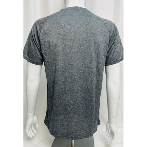 NWT! EvoShield Men's Ecomm Tech Baseball T-Shirt Blk/Gry Heather XL - Picture 4 of 6